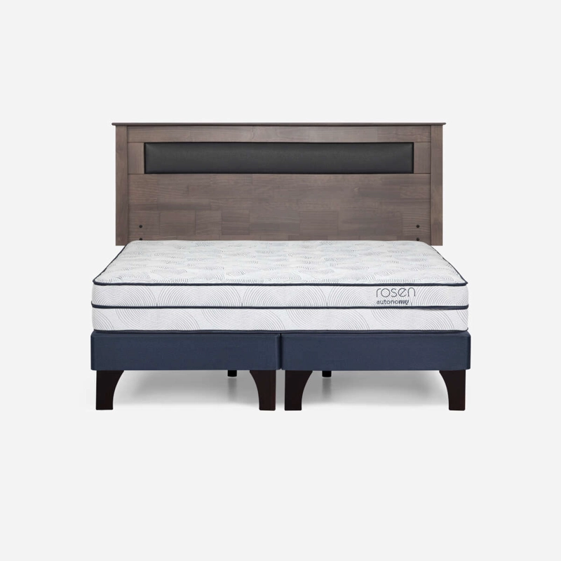 CAMA EUROPEA AUTONOMY SKY 2 PLAZAS PATA MADERA + RESPALDO FERRARA - 3