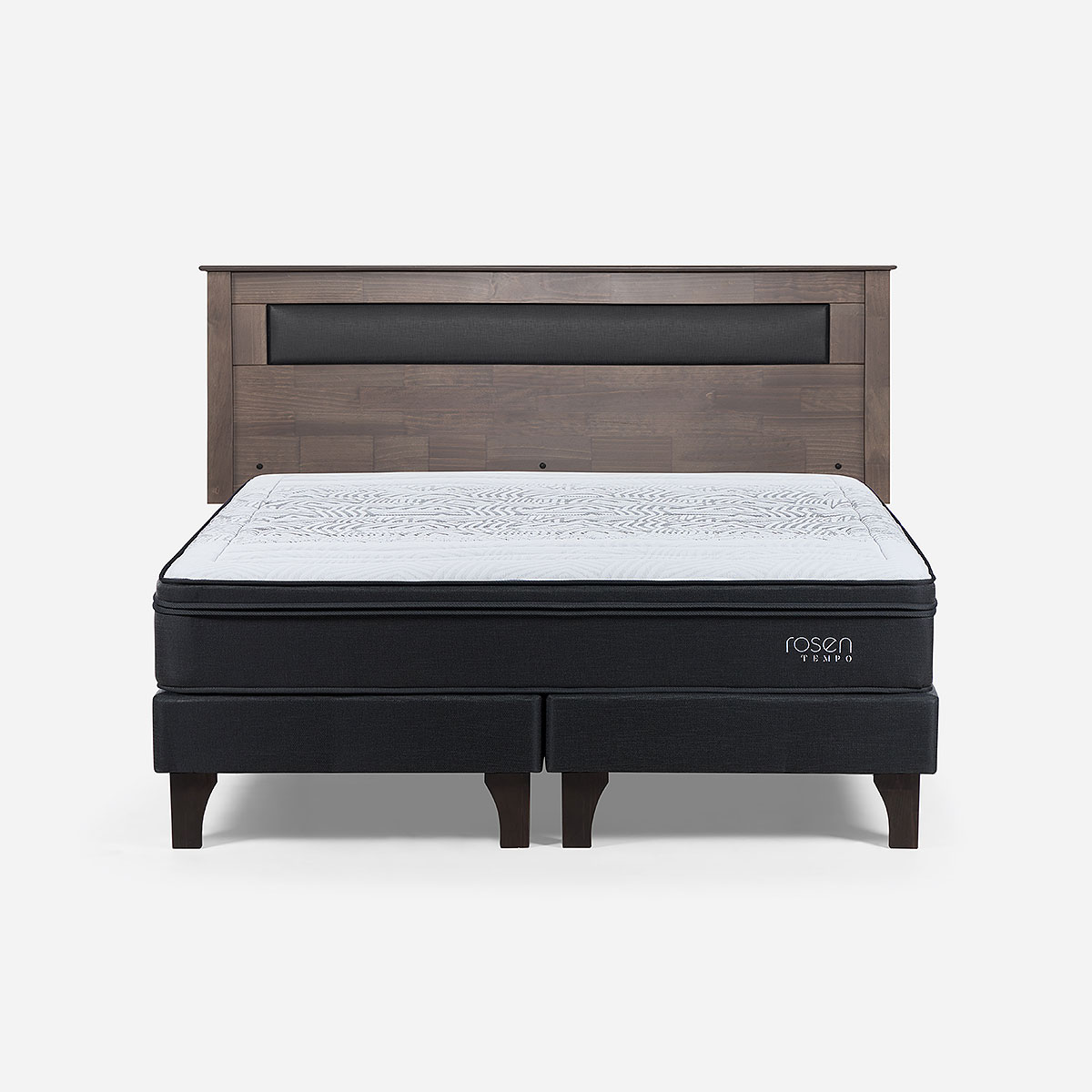 CAMA TEMPO KING + RESPALDO FERRARA - 1