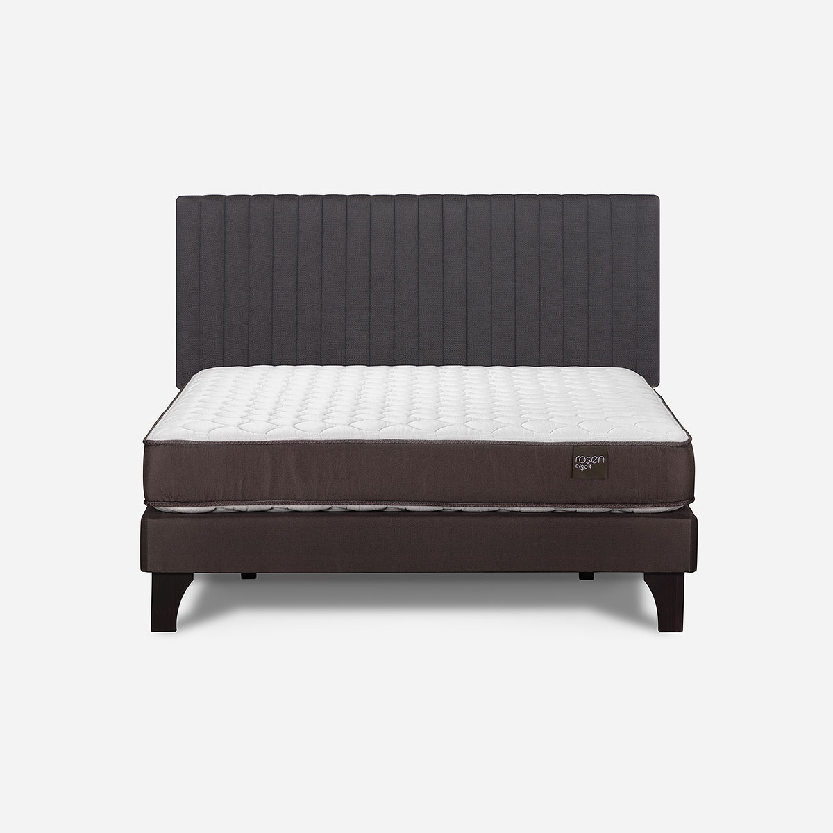 CAMA NEW ERGO T 2 PLAZAS + RESPALDO LUCIO GRAFITO - 1