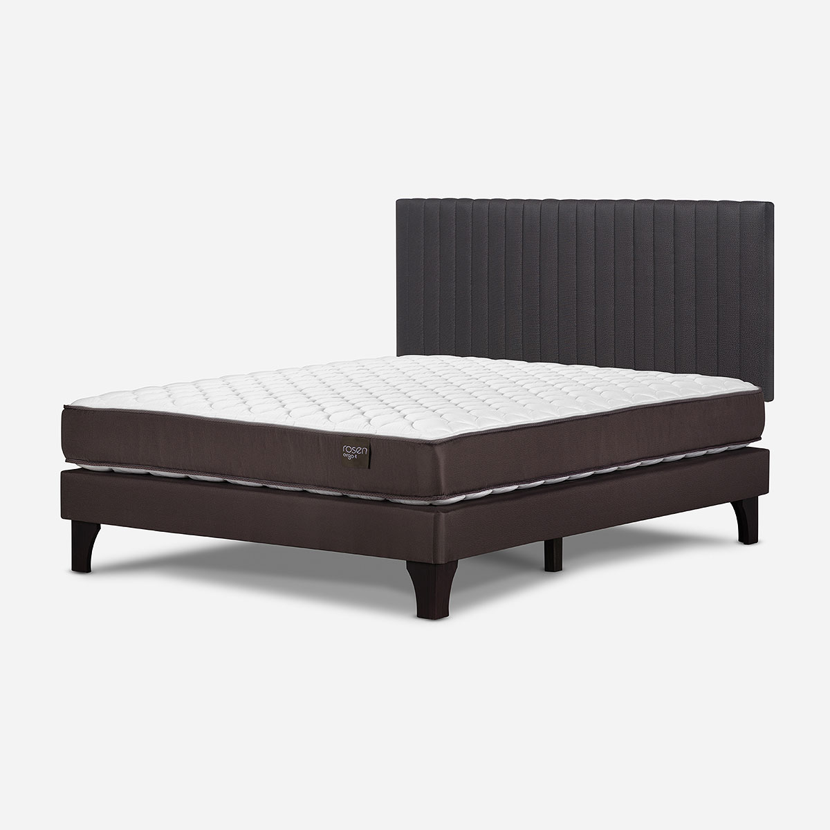 CAMA NEW ERGO T 2 PLAZAS + RESPALDO LUCIO GRAFITO - 3