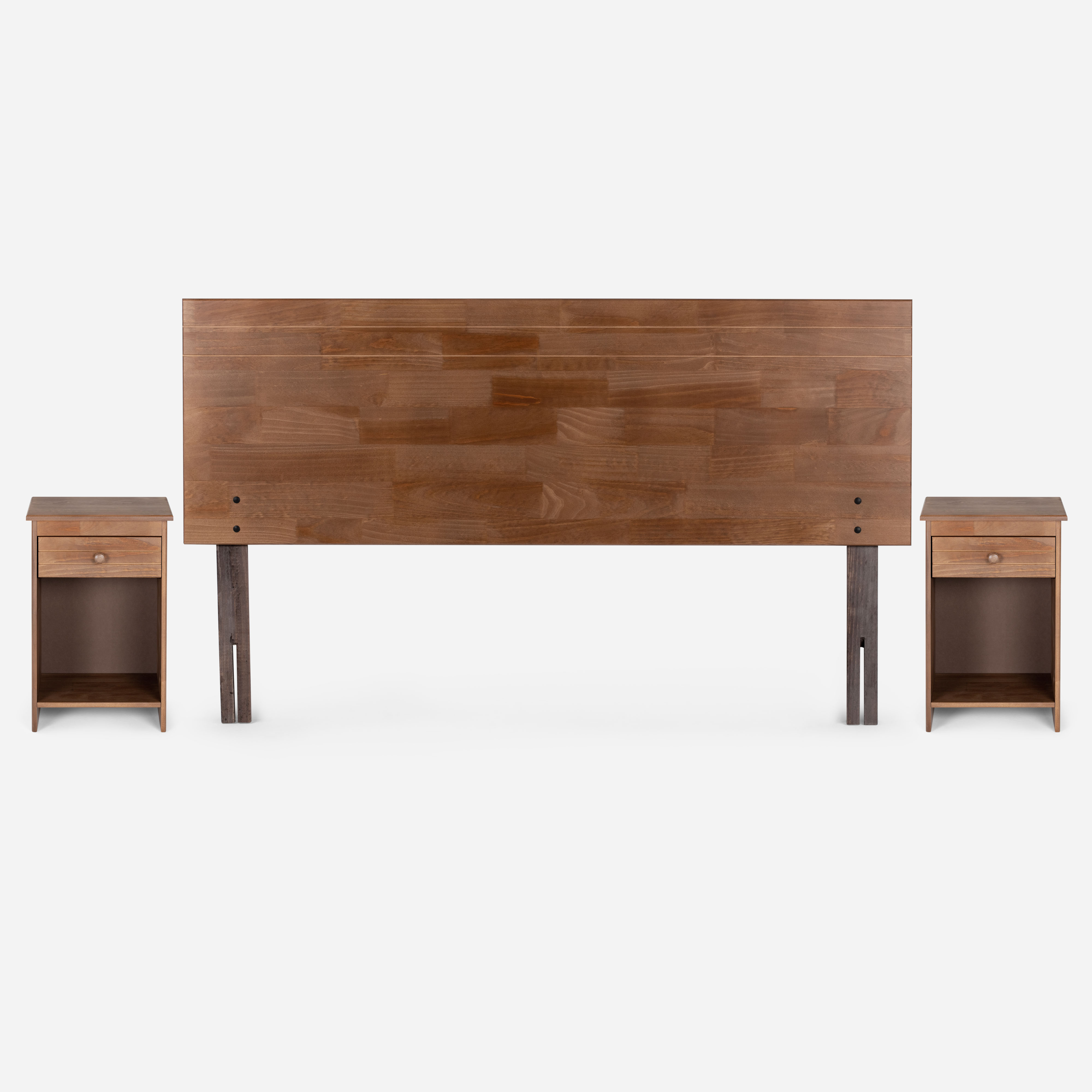 CAMA NEW ERGO T 2 PLAZAS + SET DE MUEBLES TABOR CARAMELO - 4