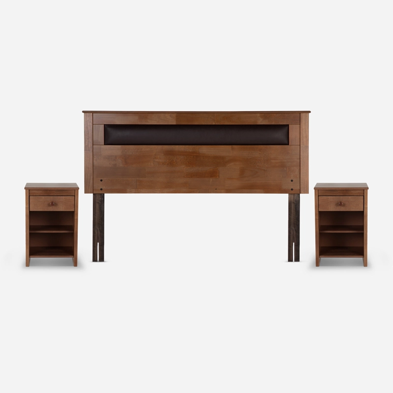 CAMA EUROPEA ROSEN INDIE 2 PLAZAS + MUEBLES FERRARA - 2