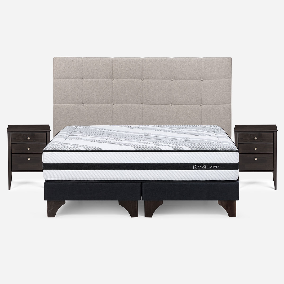CAMA DRIVEN KING + MUEBLES ISSEY - 1
