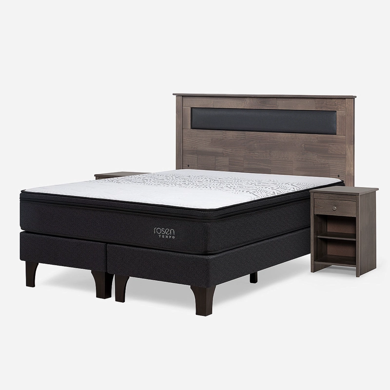 CAMA TEMPO 2 PLAZAS + MUEBLES FERRARA - 8