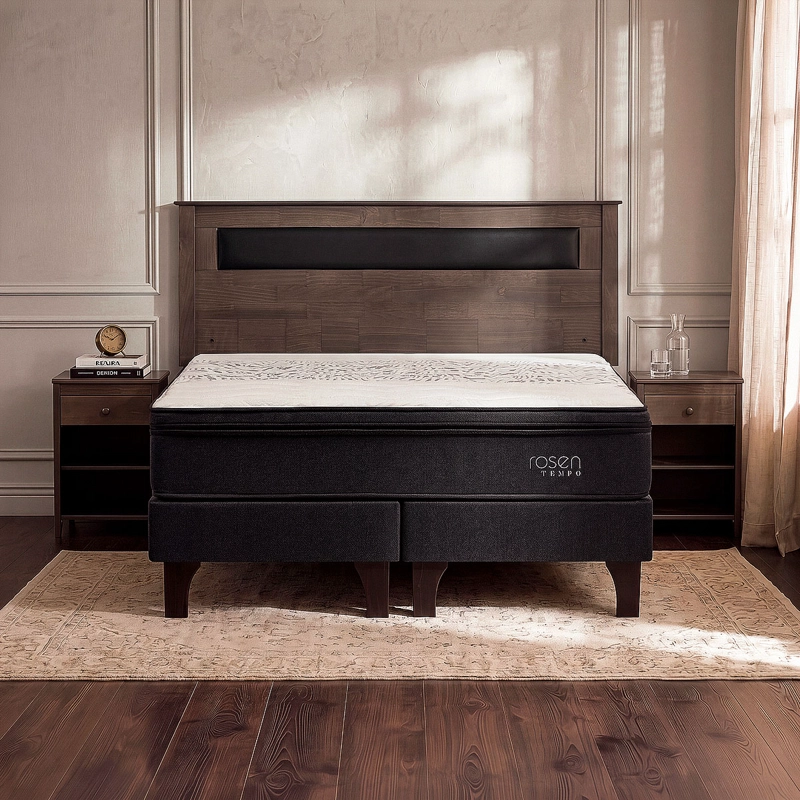 CAMA TEMPO 2 PLAZAS + MUEBLES FERRARA - 9