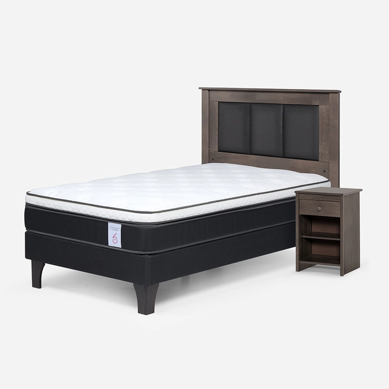 CAMA NEW STYLE 6 1 PLAZA + SET DE MUEBLES RACHEL - 8