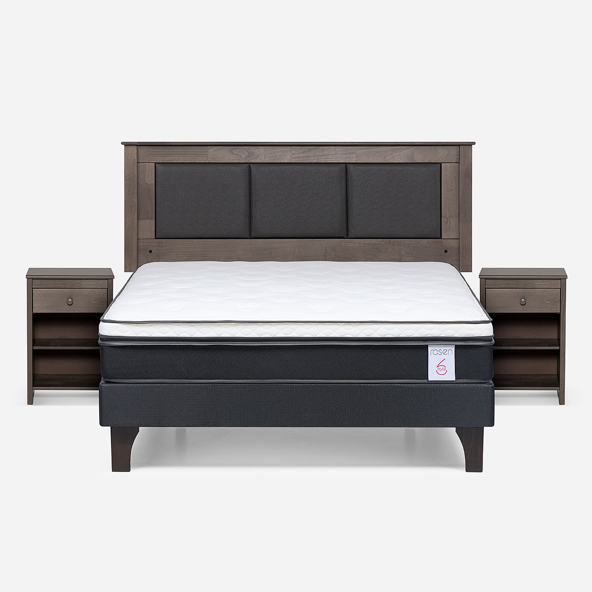 CAMA NEW STYLE 6 2 PLAZAS + SET DE MUEBLES RACHEL - 1