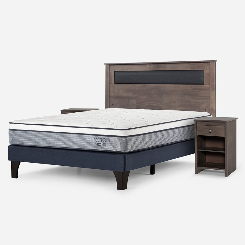 CAMA INDIE 2 PLAZAS + MUEBLES FERRARA - 2