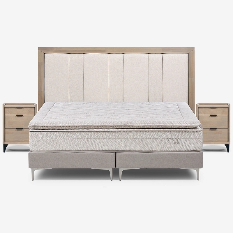 CAMA EUROPEA BOCK KING + SET DE MUEBLES MELROSE - 1