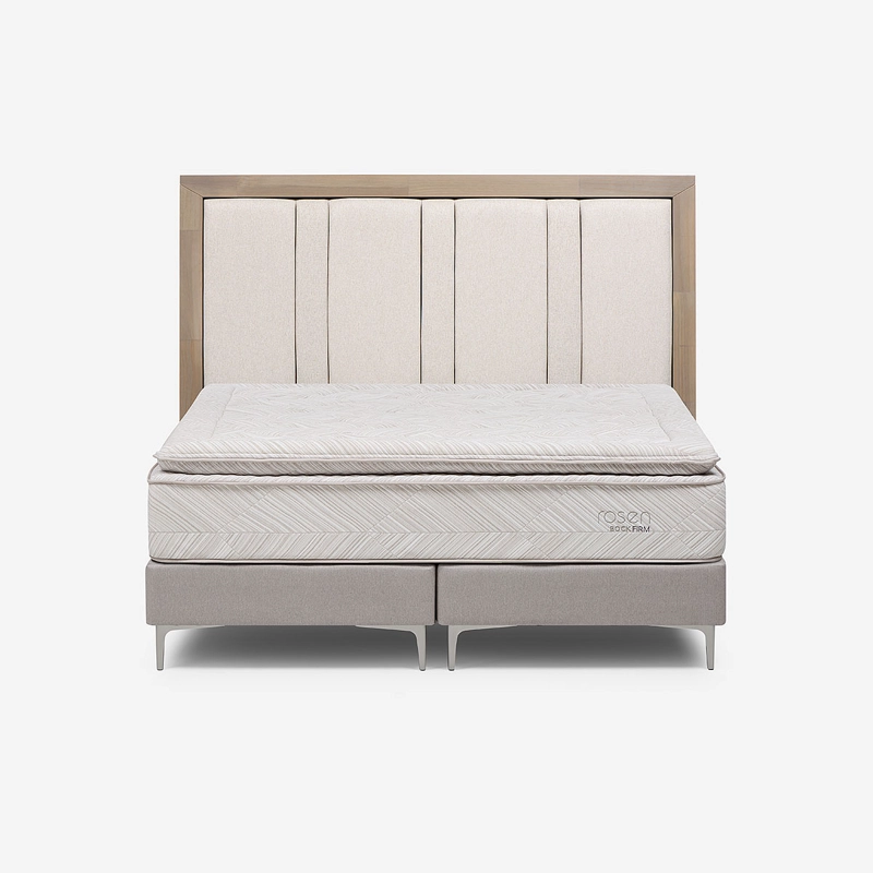 CAMA EUROPEA BOCK FIRM 2 PLAZAS BD + RESPALDO MELROSE - 1
