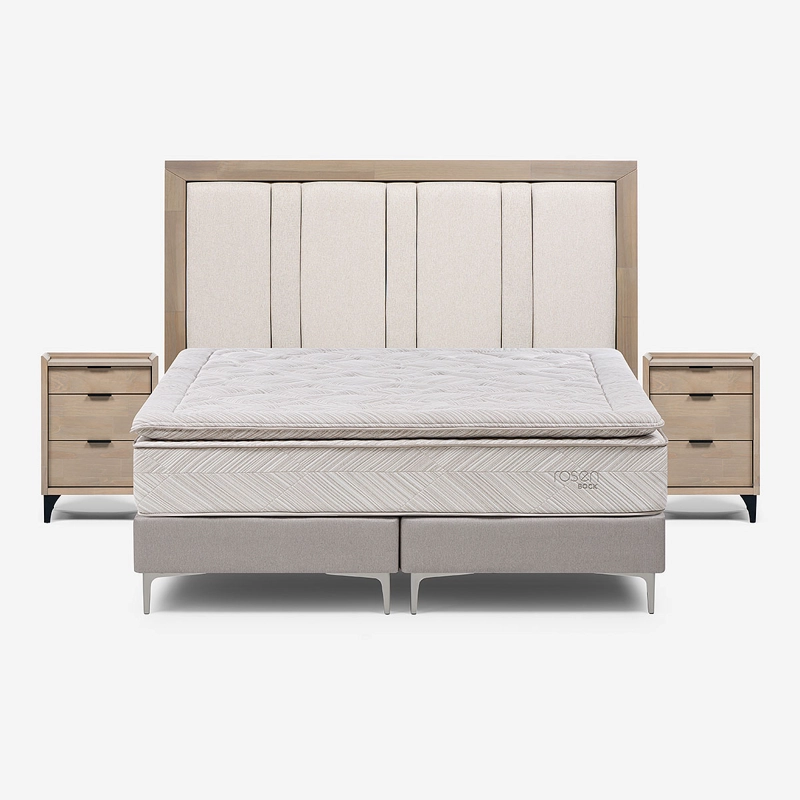 CAMA EUROPEA BOCK 2 PLAZAS BD + SET DE MUEBLES MELROSE - 1