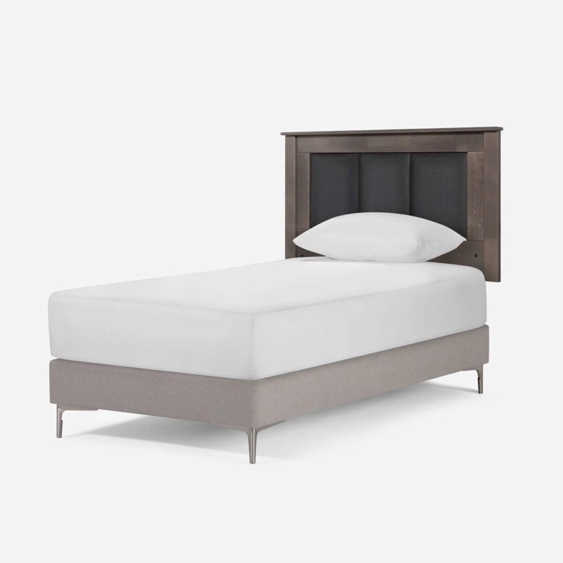 RESPALDO ROSEN RACHEL 1,5 PLAZAS MADERA GRIS - 3