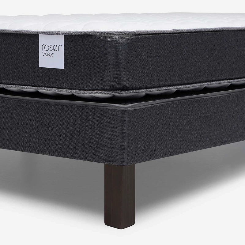 CAMA EUROPEA WAVE 1 PLAZA + RESPALDO LUCIO GRAFITO + VELADOR - 3