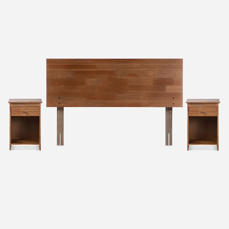 CAMA EUROPEA WAVE 2 PLAZAS 150X190 CM+MUEBLES TABOR CARAMELO - 5