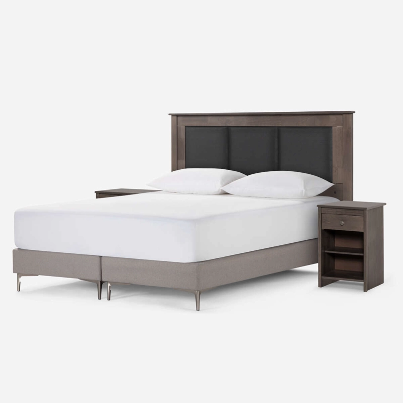 RESPALDO + VELADORES RACHEL KING MADERA GRIS - 5