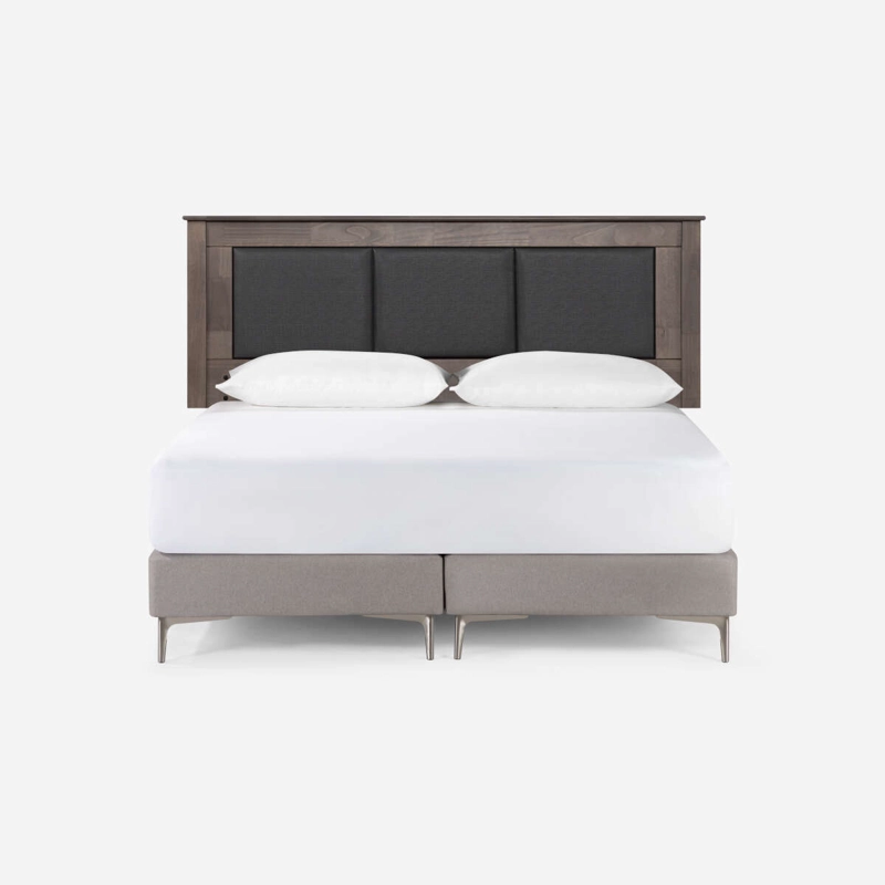 RESPALDO ROSEN RACHEL 2 PLAZAS MADERA GRIS - 4