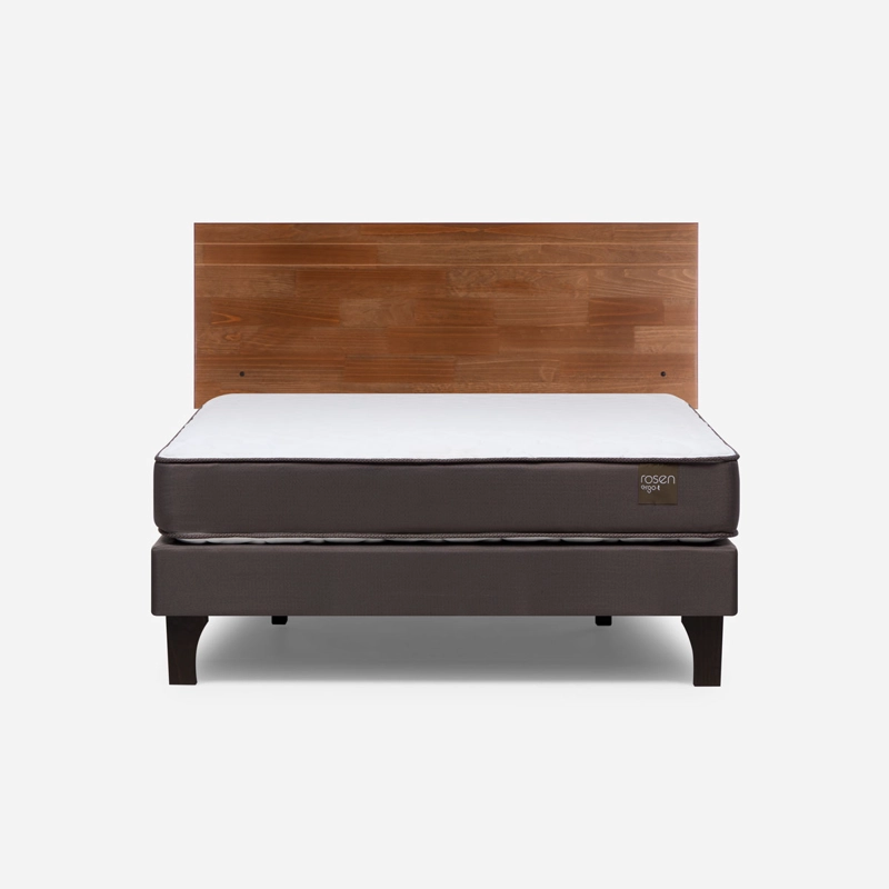 CAMA NEW ERGO T 2 PLAZAS + RESPALDO TABOR CARAMELO - 1