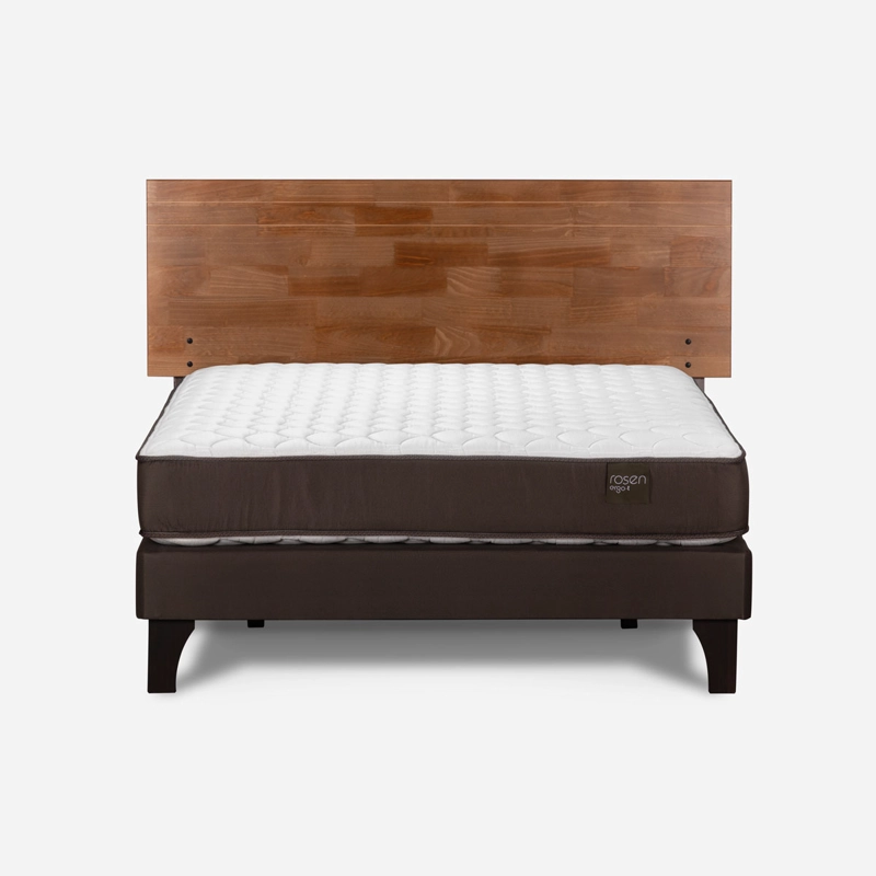 CAMA NEW ERGO T 2 PLAZAS + RESPALDO TABOR CARAMELO - 2