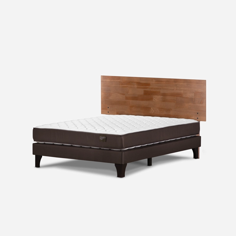 CAMA NEW ERGO T 2 PLAZAS + RESPALDO TABOR CARAMELO - 5