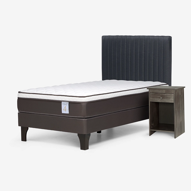 CAMA NEW STYLE 4 PLUS 1 PLAZA + SET DE MUEBLES LUCIO - 8