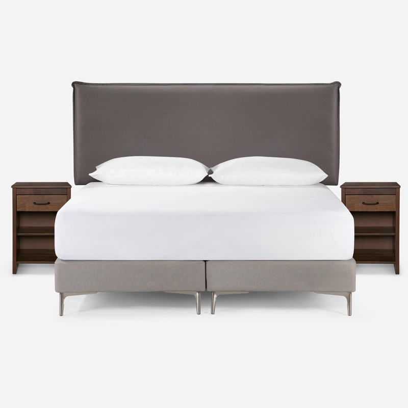 SET RESPALDO + VELADORES ROSEN MAURICE TELA CHOCOLATE KING - 5