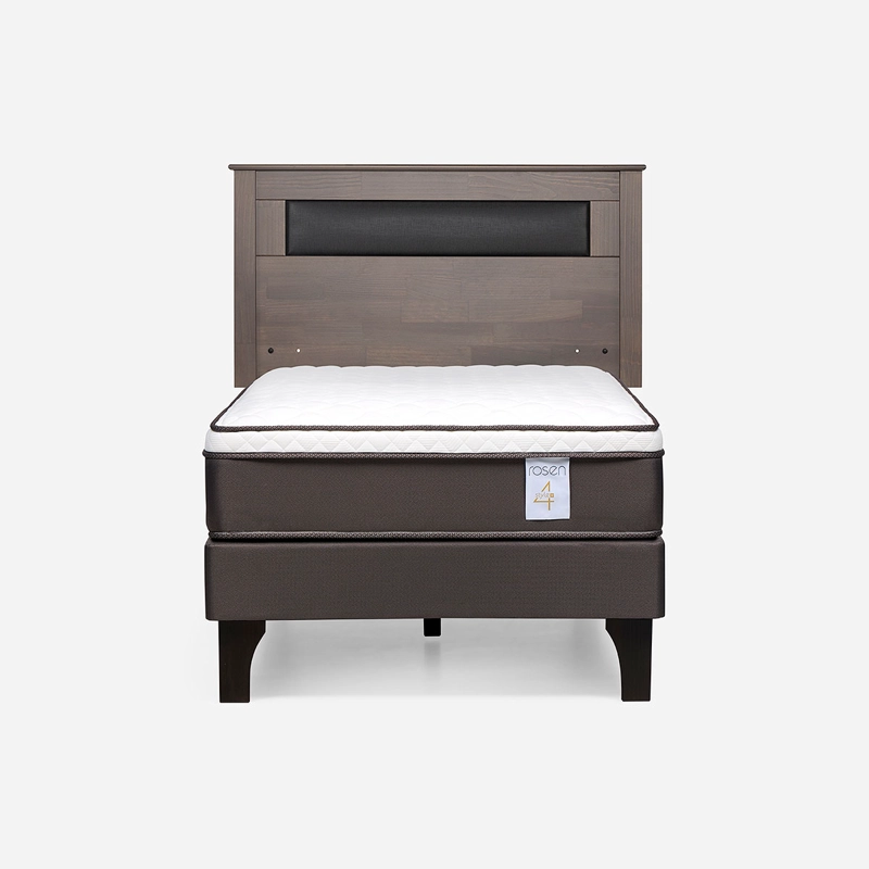 CAMA NEW STYLE 4 PLUS 1 PLAZA + RESPALDO FERRARA - 1