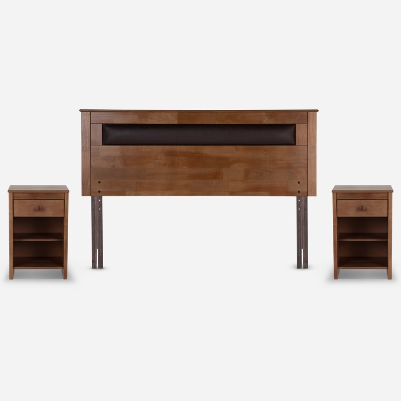 CAMA NEW ERGO T 2 PLAZAS + SET MUEBLES FERRARA + ALMOHADA - 2