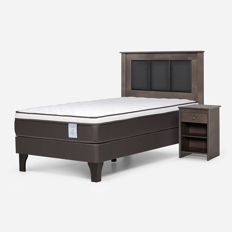 CAMA NEW STYLE 4 PLUS 1 PLAZA + SET DE MUEBLES RACHEL - 8