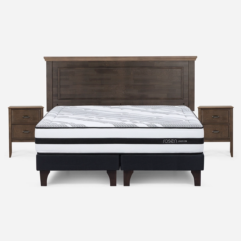 CAMA EUROPEA DRIVEN KING 180 X 200 CM CON MUEBLES ANNA - 1