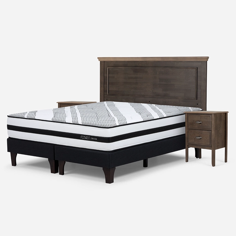 CAMA EUROPEA DRIVEN KING 180 X 200 CM CON MUEBLES ANNA - 2