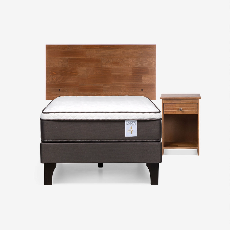 CAMA NEW STYLE 4 PLUS 1 PLAZA + SET DE MUEBLES TABOR - 1