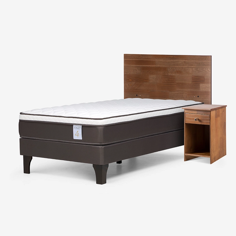 CAMA NEW STYLE 4 PLUS 1 PLAZA + SET DE MUEBLES TABOR - 8