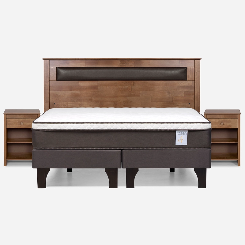 CAMA NEW STYLE 4 PLUS KING + SET DE MUEBLES FERRARA - 1
