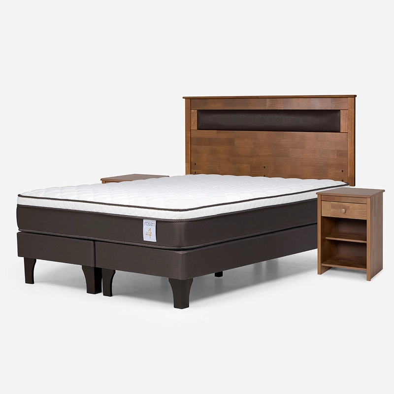 CAMA NEW STYLE 4 PLUS KING + SET DE MUEBLES FERRARA - 8