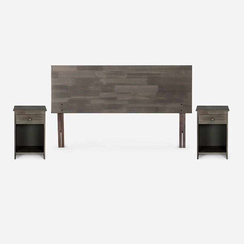 CAMA WAVE 2 PLAZAS 1.50X1.90CM + MUEBLES TABOR + ALMOHADA - 5