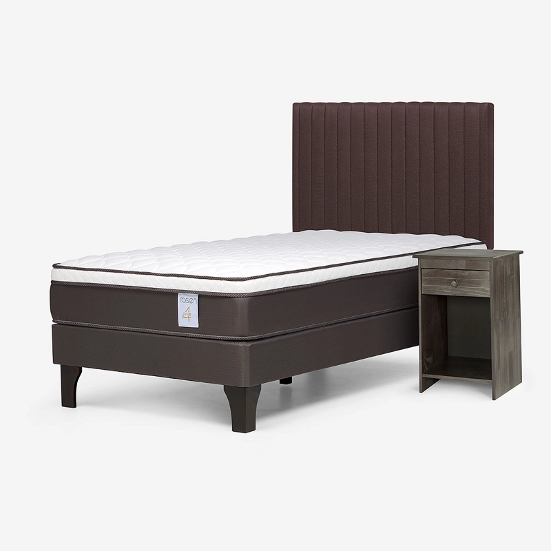 CAMA NEW STYLE 4 PLUS 1 PLAZA + SET DE MUEBLES LUCIO - 8