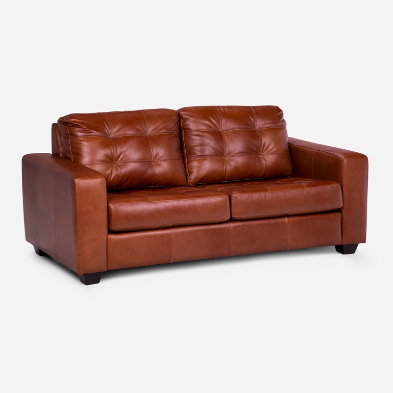 SOFA ROSEN DALI 2 CUERPOS CUERO HUNTER R. BROWN - 3