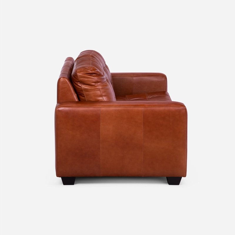 SOFA ROSEN DALI 2 CUERPOS CUERO HUNTER R. BROWN - 4