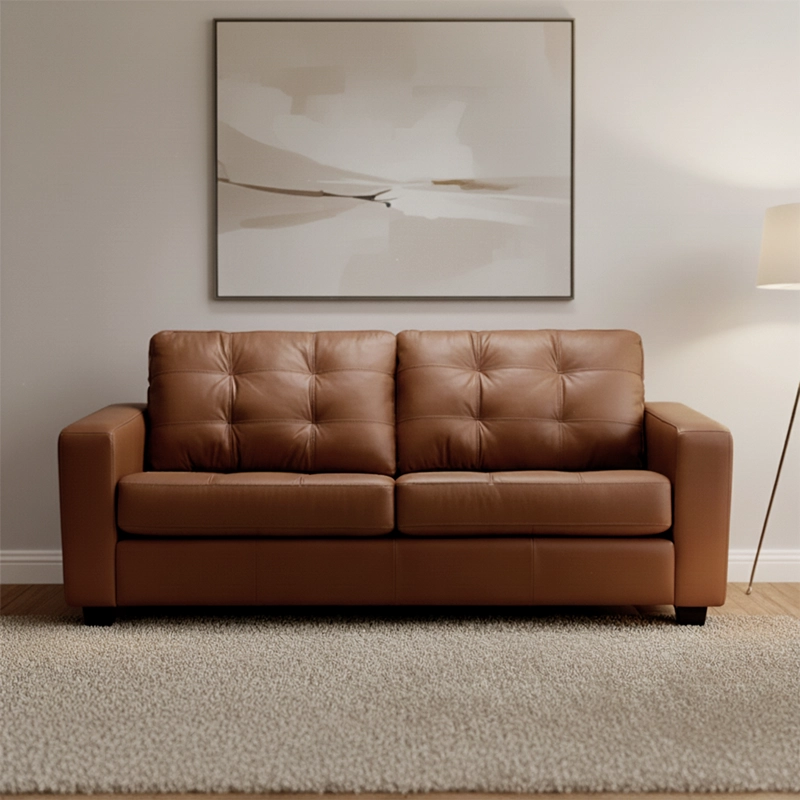 SOFA ROSEN DALI 2 CUERPOS CUERO TOFFEY - 2