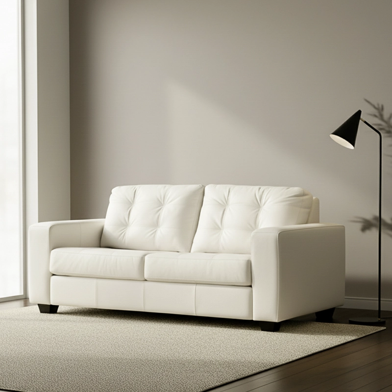 SOFA ROSEN DALI 2 CUERPOS CUERO ICE - 2