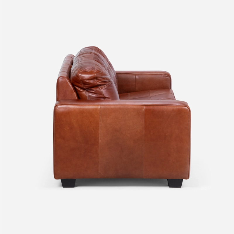SOFA ROSEN DALI 3 CUERPOS CUERO HUNTER R. BROWN - 4