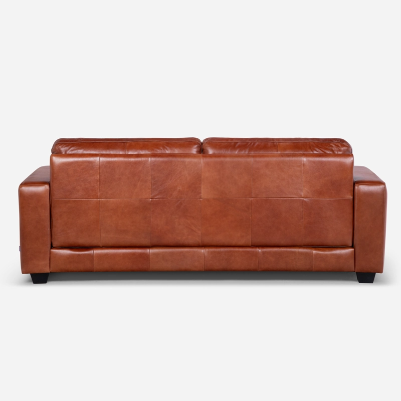 SOFA ROSEN DALI 3 CUERPOS CUERO HUNTER R. BROWN - 5