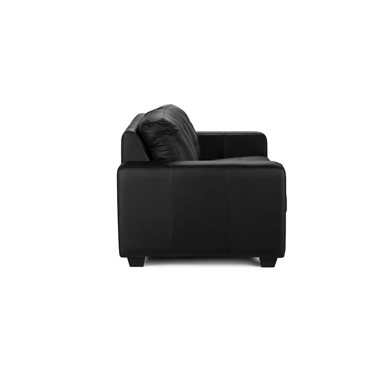 SOFA ROSEN DALI 3 CUERPOS CUERO BLACK - 4