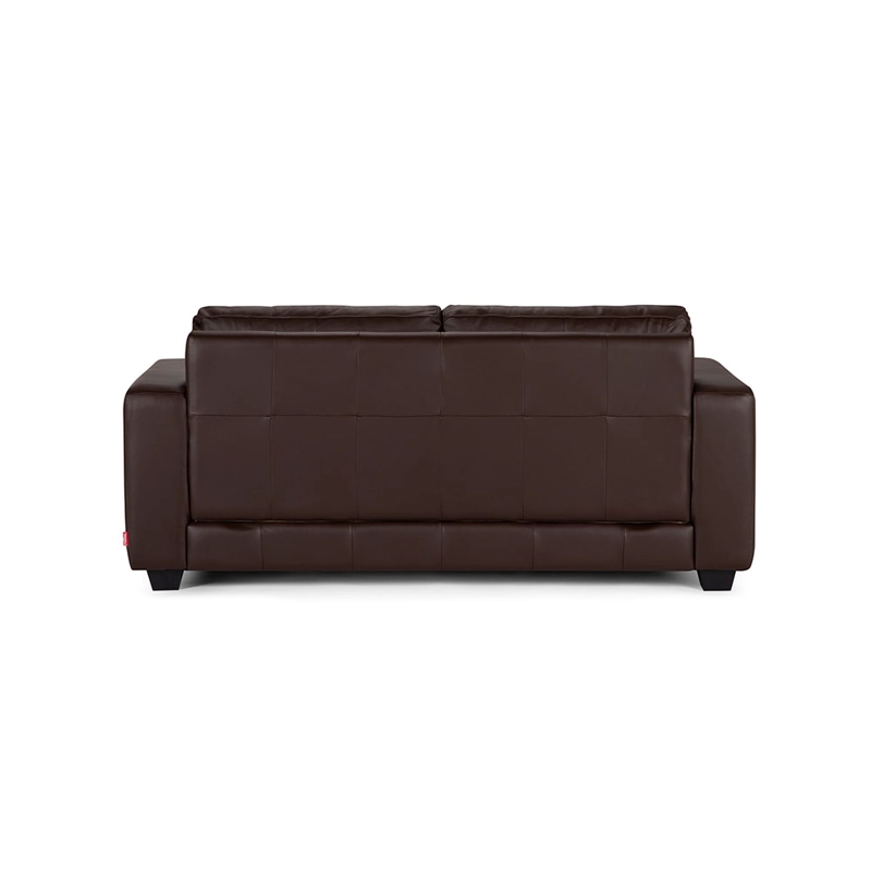 SOFA ROSEN DALI 2 CUERPOS CUERO MARRON - 4