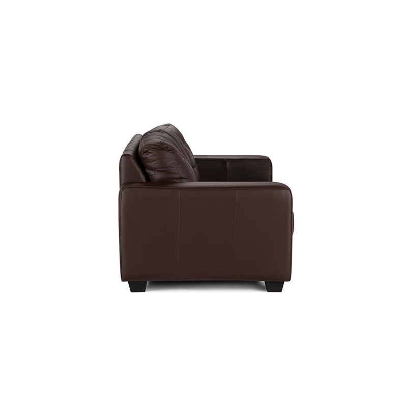 SOFA ROSEN DALI 2 CUERPOS CUERO MARRON - 6