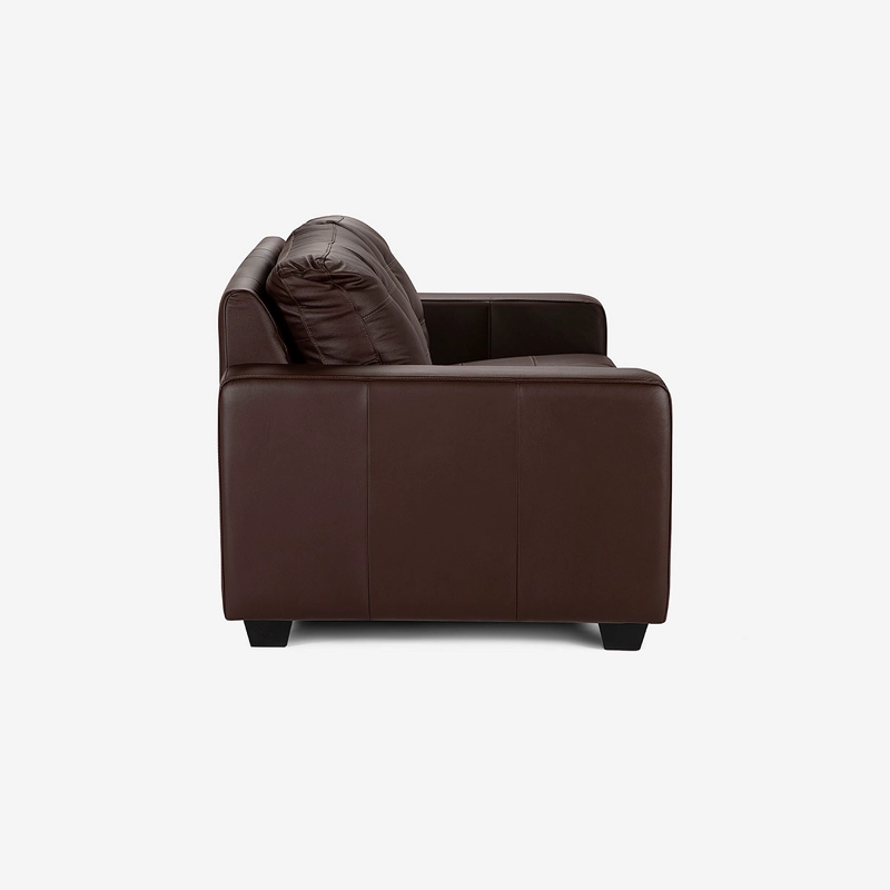 SOFA ROSEN DALI 3 CUERPOS CUERO MARRON - 4