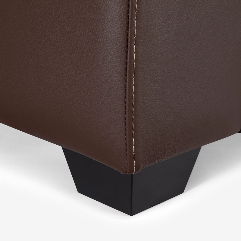 SOFA ROSEN DALI 3 CUERPOS CUERO MARRON - 7