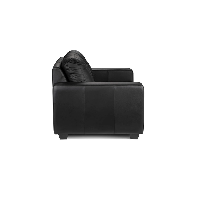 SOFA ROSEN DALI 2 CUERPOS CUERO BLACK - 5
