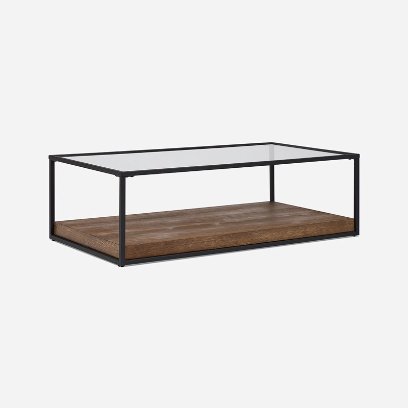MESA DE CENTRO SUEZ COGNAC 130 X 100 CM - 1