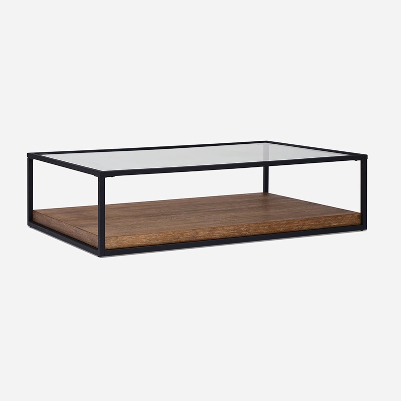 MESA DE CENTRO SUEZ COGNAC 150 X 100 CM - 1
